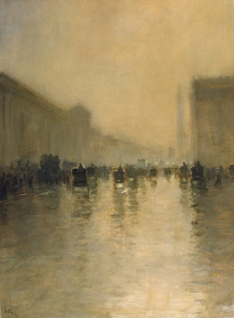 Giuseppe De Nittis - Giorno nebbioso a Londra, Collezione Marzotto Alfonsi, Roma